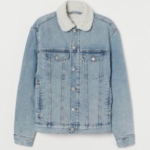 Shearling denim jacket